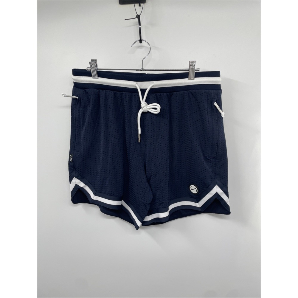 TLF Apparel GTS Evolve Shorts Mens Large Blue Onyx Contrast Trim Performance NWT